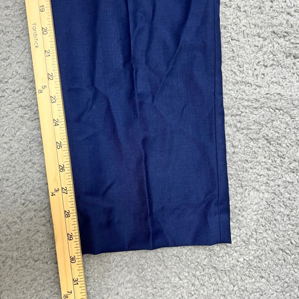 Calvin Klein Dress Pants Kids Size 18 Blue New K841152 Flat Front Tapered Leg
